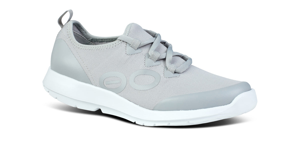 Women's OOmg Sport LS Low Shoe - Gray 5 / White & Gray