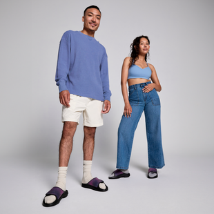 Male and female model in studio wearing ooahh sport flex tidal