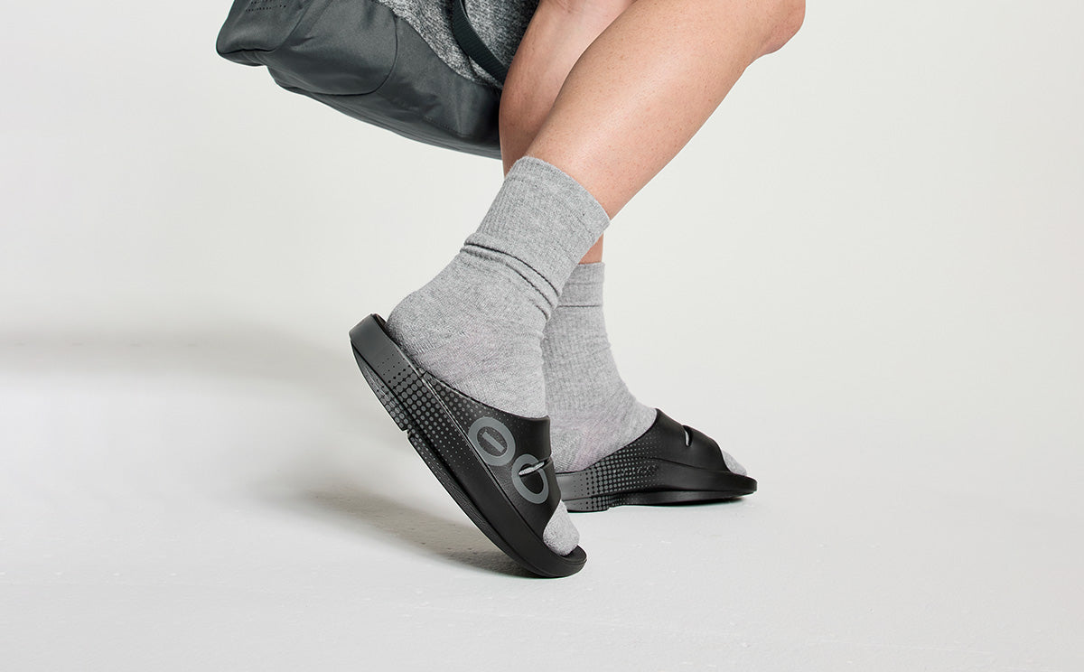 Women's OOahh Sport Slide Sandal - Black Matrix