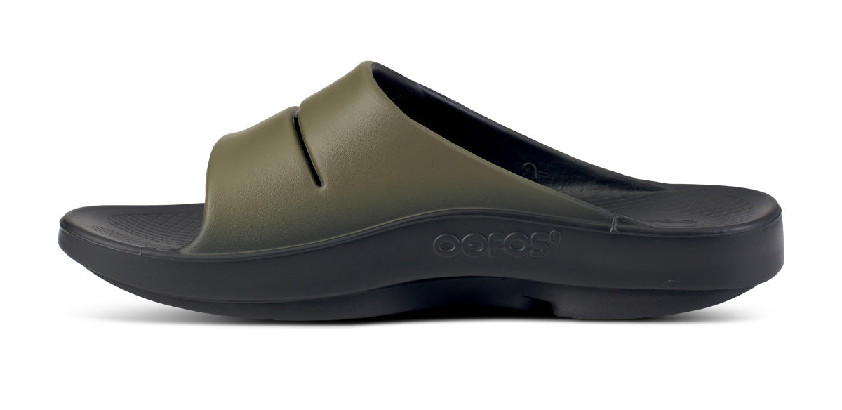 Women's OOahh Sport Slide Sandal - Tactical Green – OOFOS